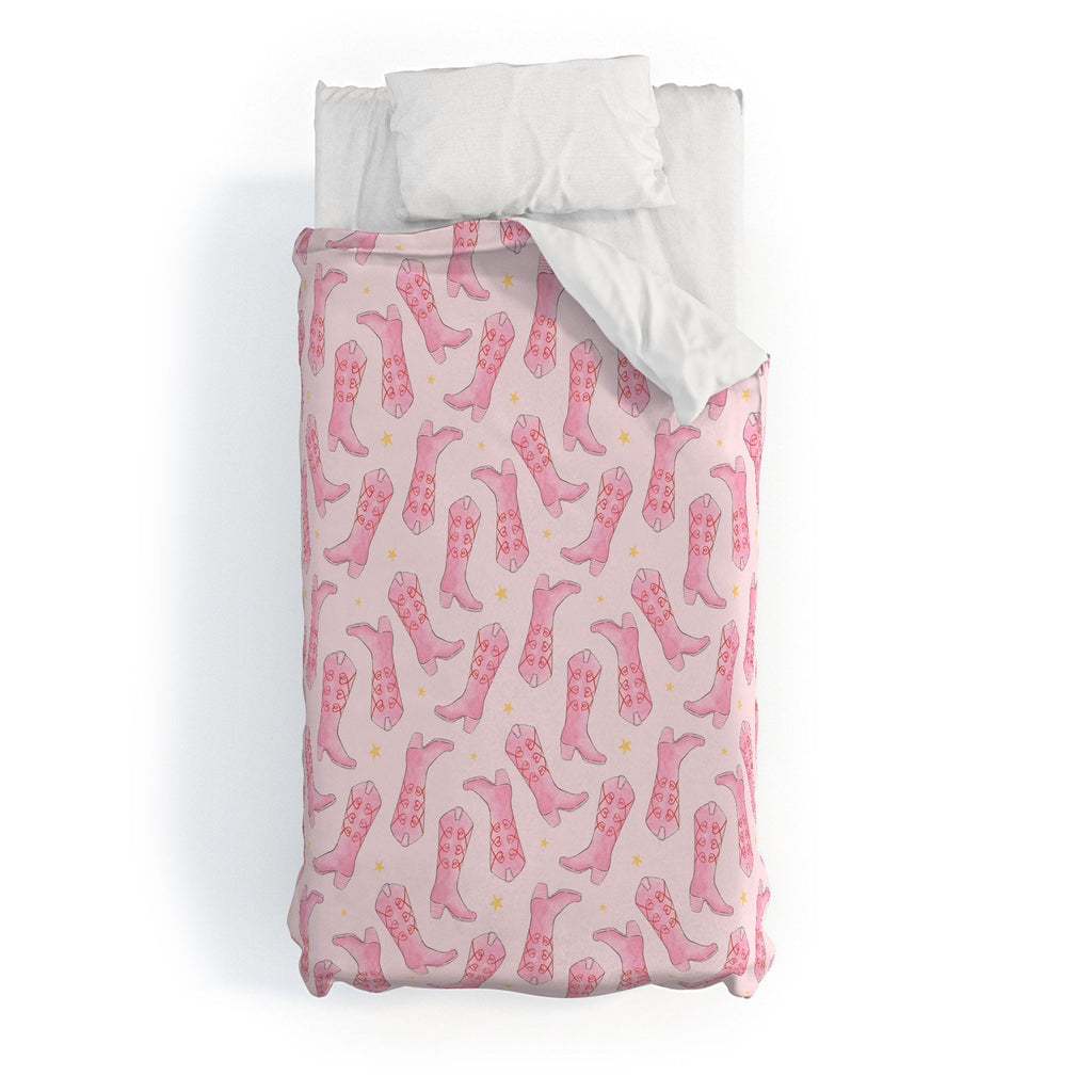 Love_Ryming Stars and Boots Duvet Cover
