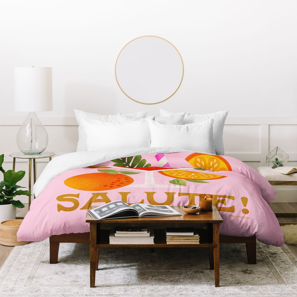 Jessica Molina Orange Spritz Duvet Cover