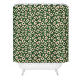 Avenie BR Cheetah Print In Green Shower Curtain