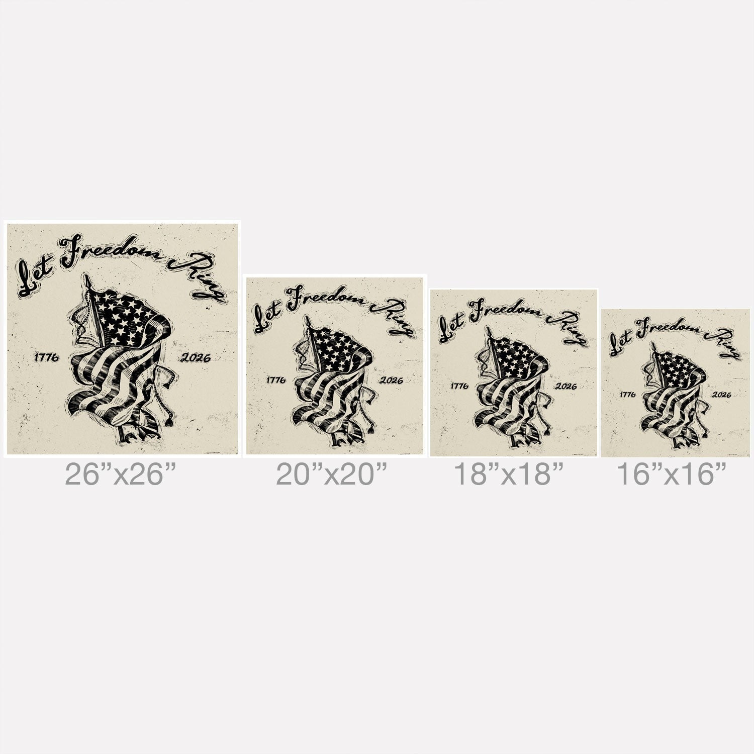 DENY Designs Let Freedom Ring Block Outdoor Throw Pillow