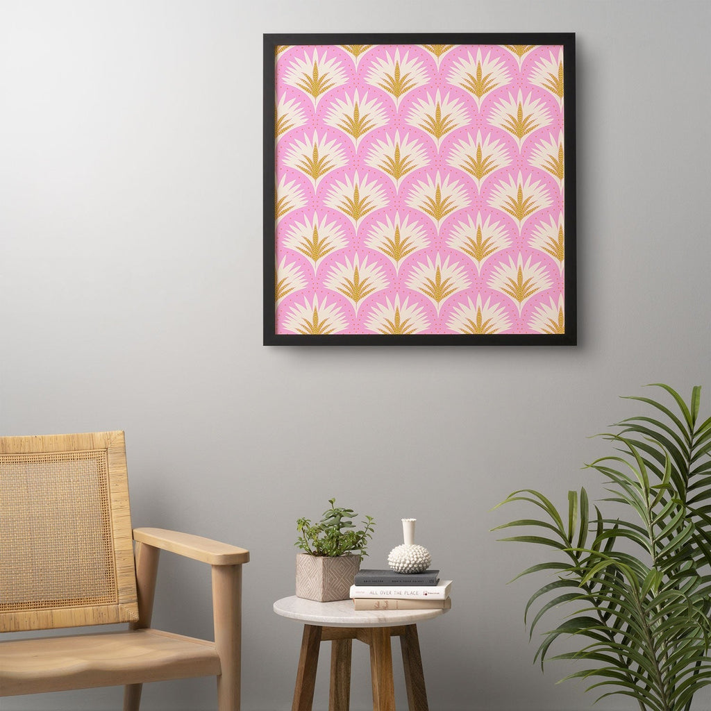 Jennifer Labre Pink Palmetto Framed Wall Art