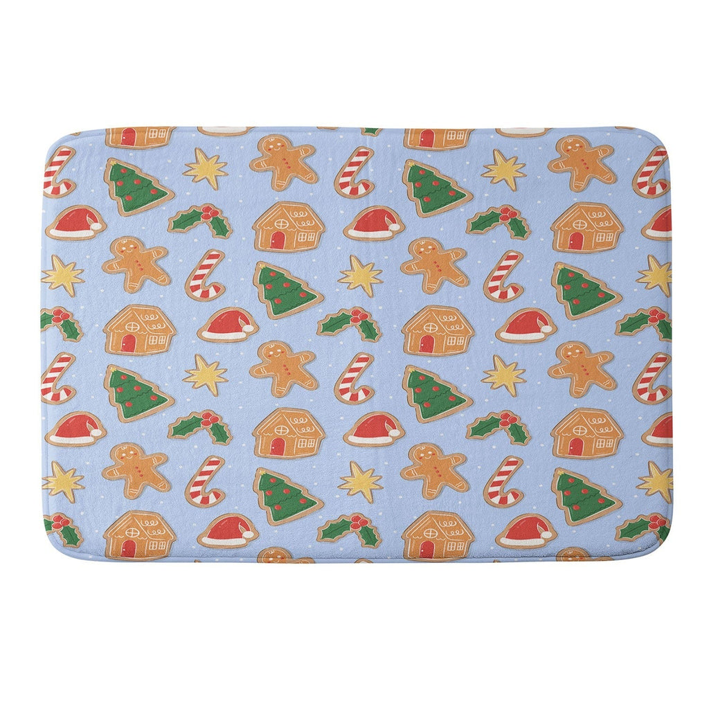 Love_Ryming Christmas Cookies Memory Foam Bath Mat
