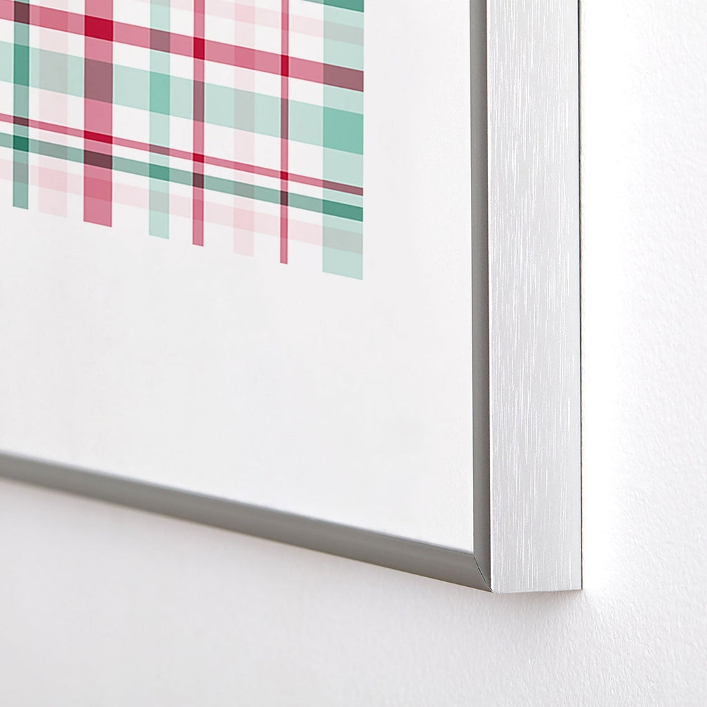 Lisa Argyropoulos Merry Vintage Plaid Metal Framed Art Print