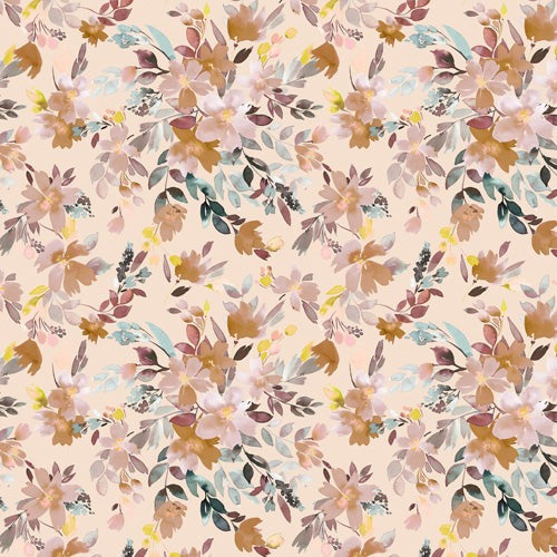 Ninola Design Botanic Retreat Floral Oleander Whimsical Soft Pink Shower Curtain
