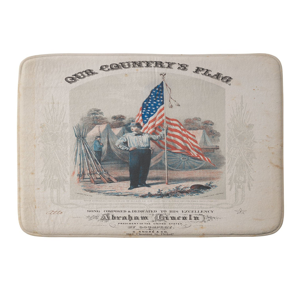 DENY Designs Our Country s Flag Memory Foam Bath Mat