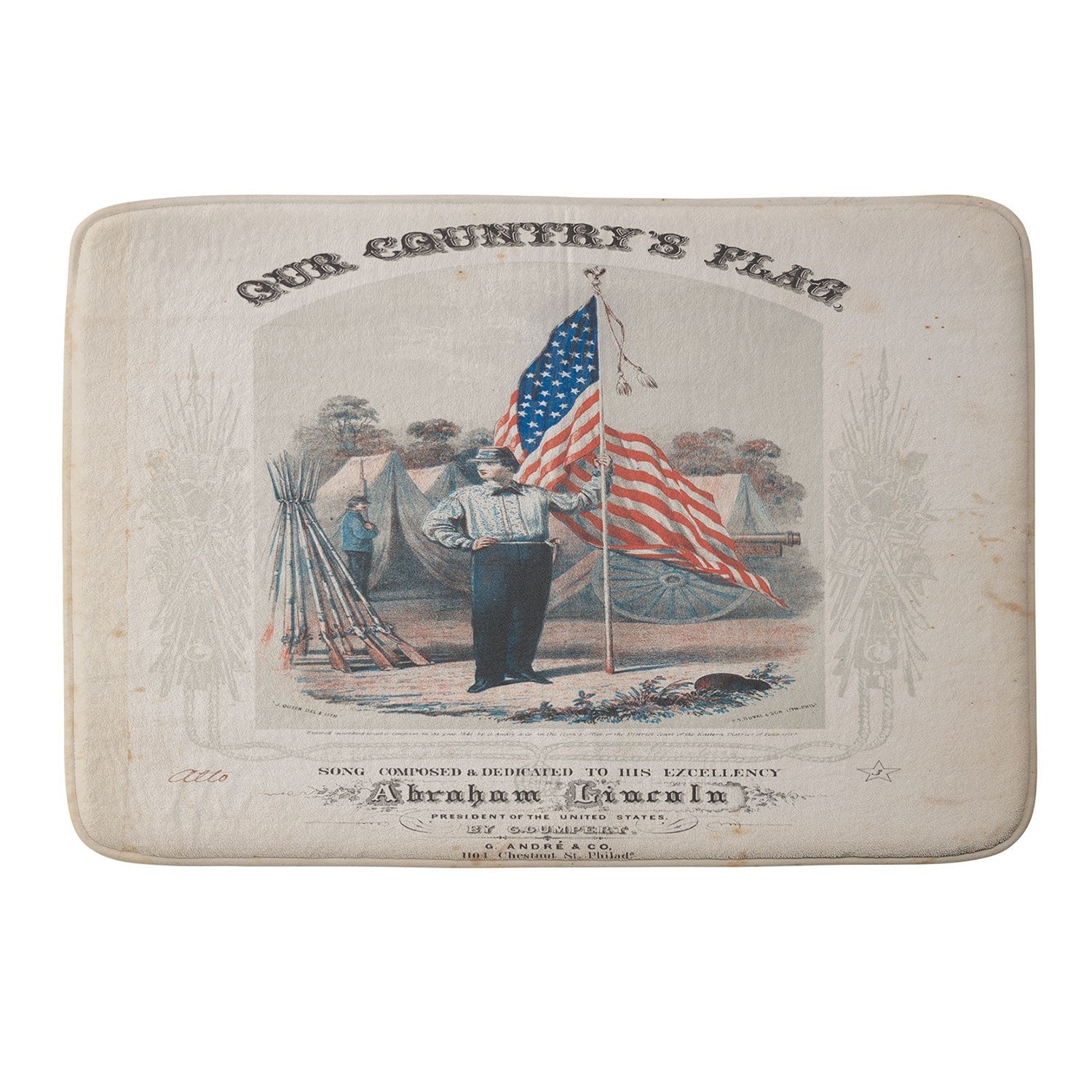 DENY Designs Our Country s Flag Memory Foam Bath Mat