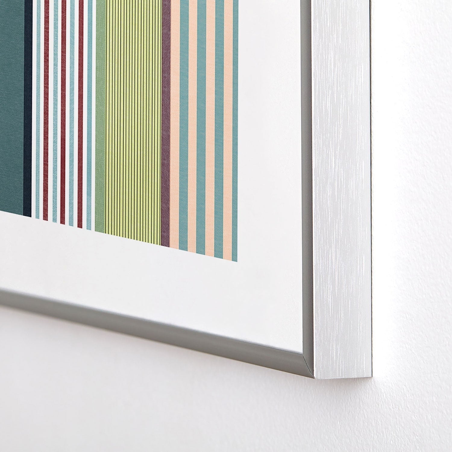 Marta Barragan Camarasa Colorful Stripe Delight Metal Framed Art Print