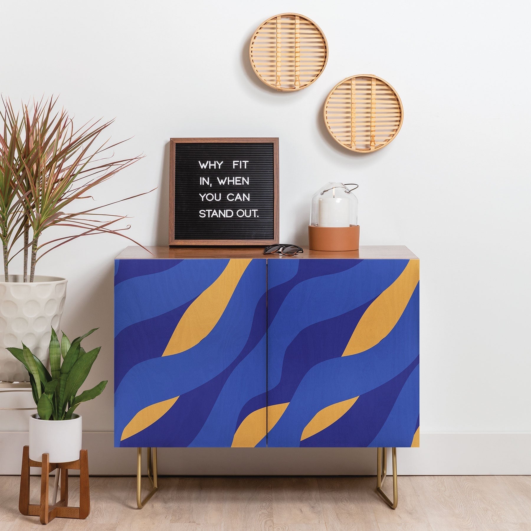 Camilla Foss Pebbles in Stream Credenza