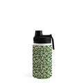 Avenie BR Cheetah Print In Green Water Bottle