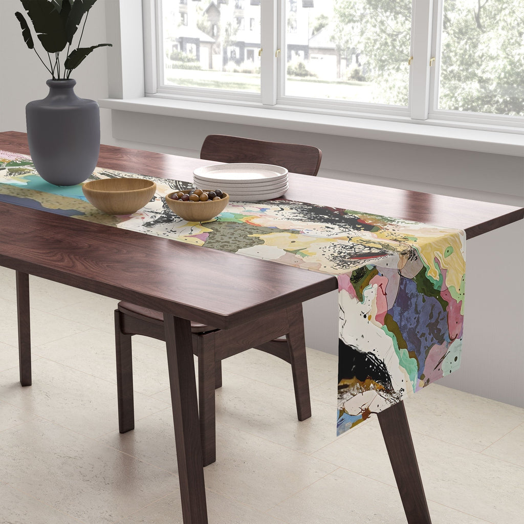 83 Oranges Echoes Beneath the Surface Table Runner