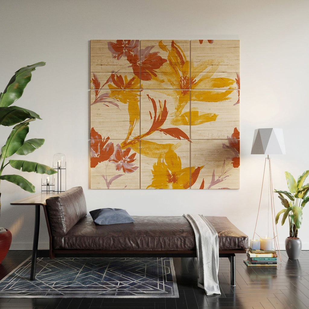 Gabriela Fuente Emma Floral Classic Wood Wall Mural
