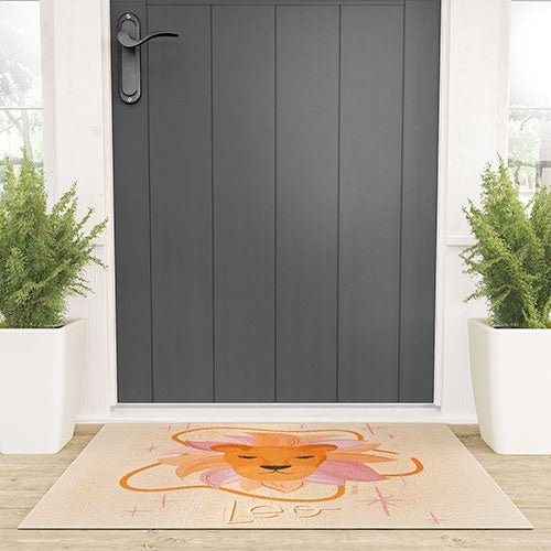 Little Om Zodiac Signs Leo Welcome Mat
