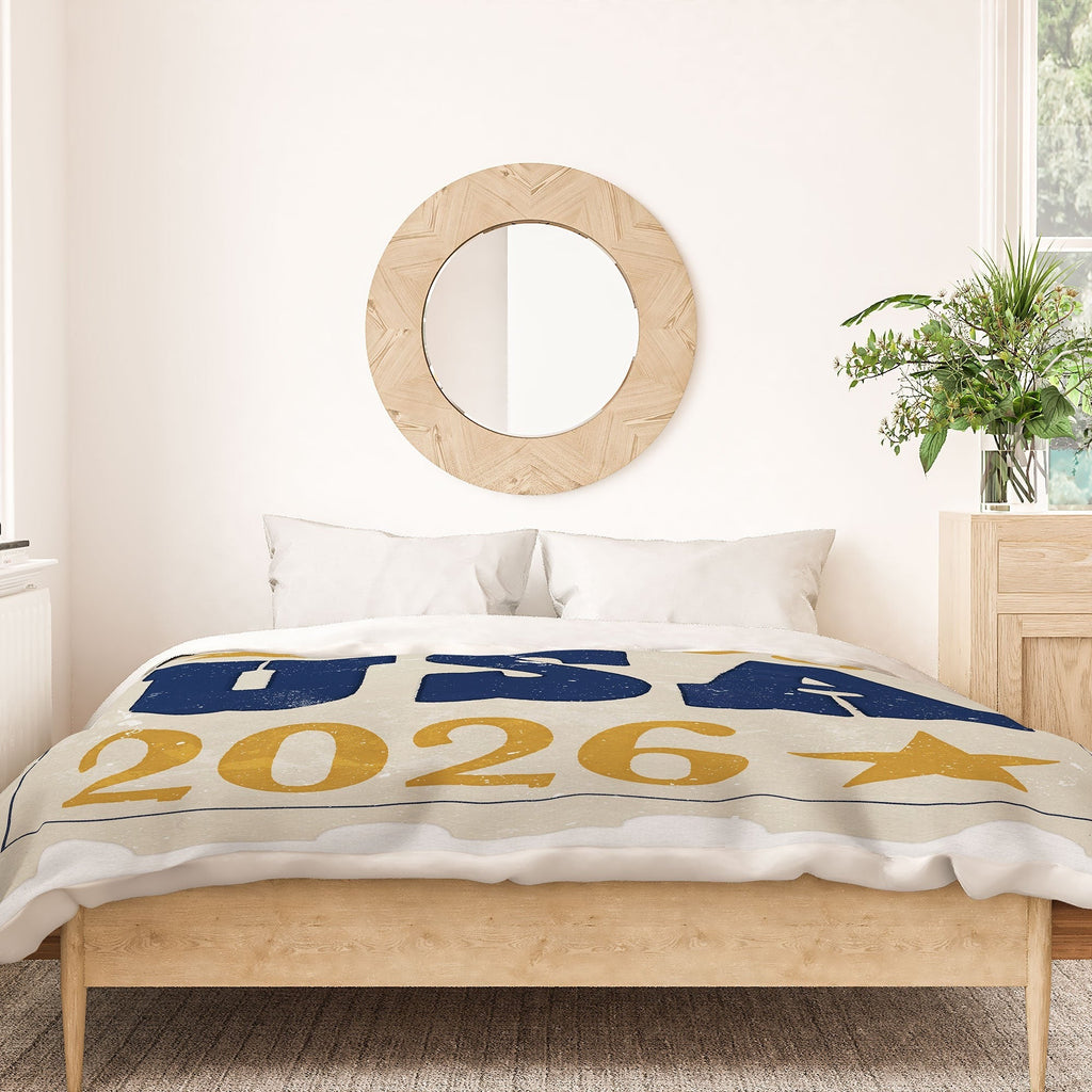 DENY Designs USA Stamp Duvet Cover