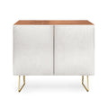 Colour Poems Gingham Plaid Pattern Cloud White Credenza