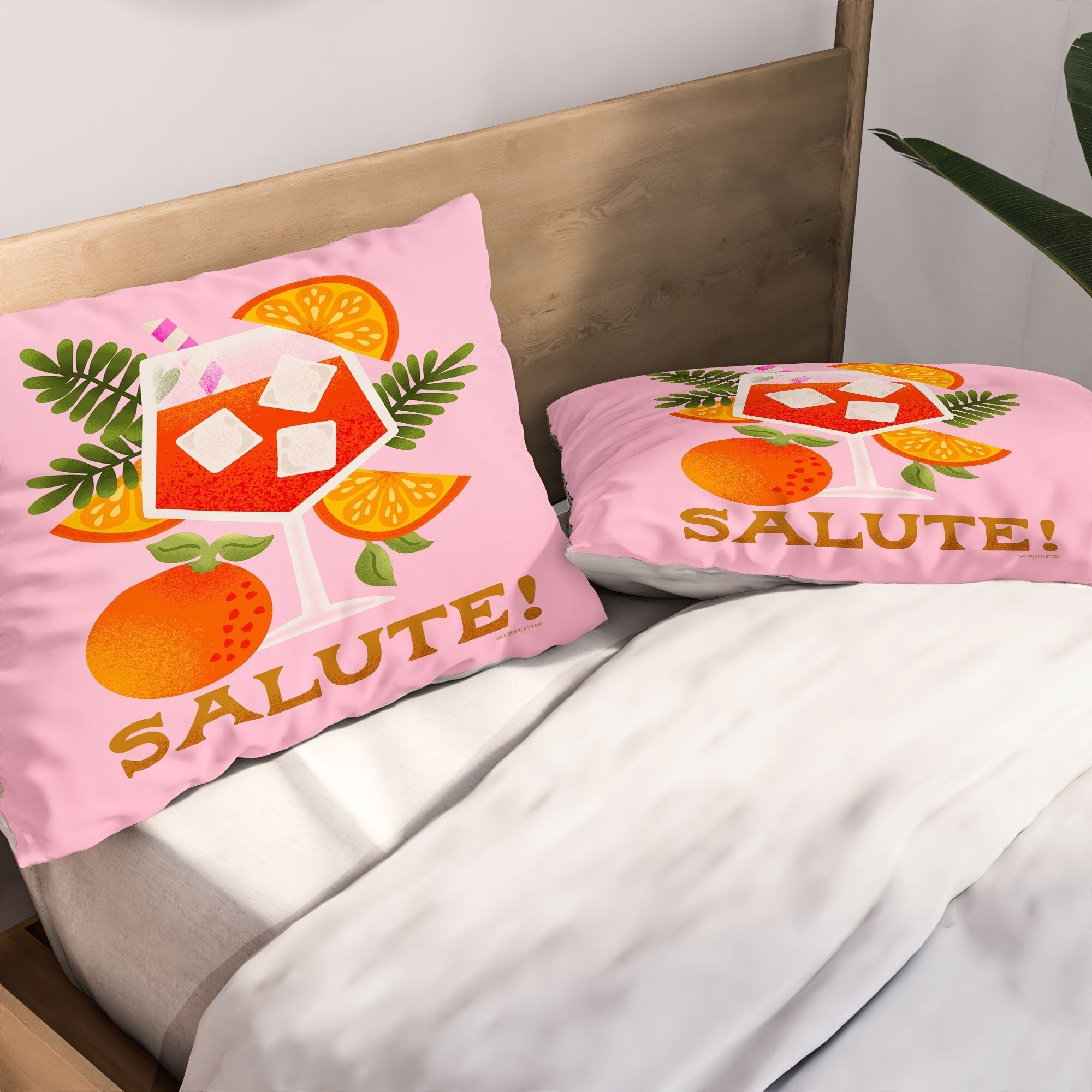Jessica Molina Orange Spritz Pillow Shams