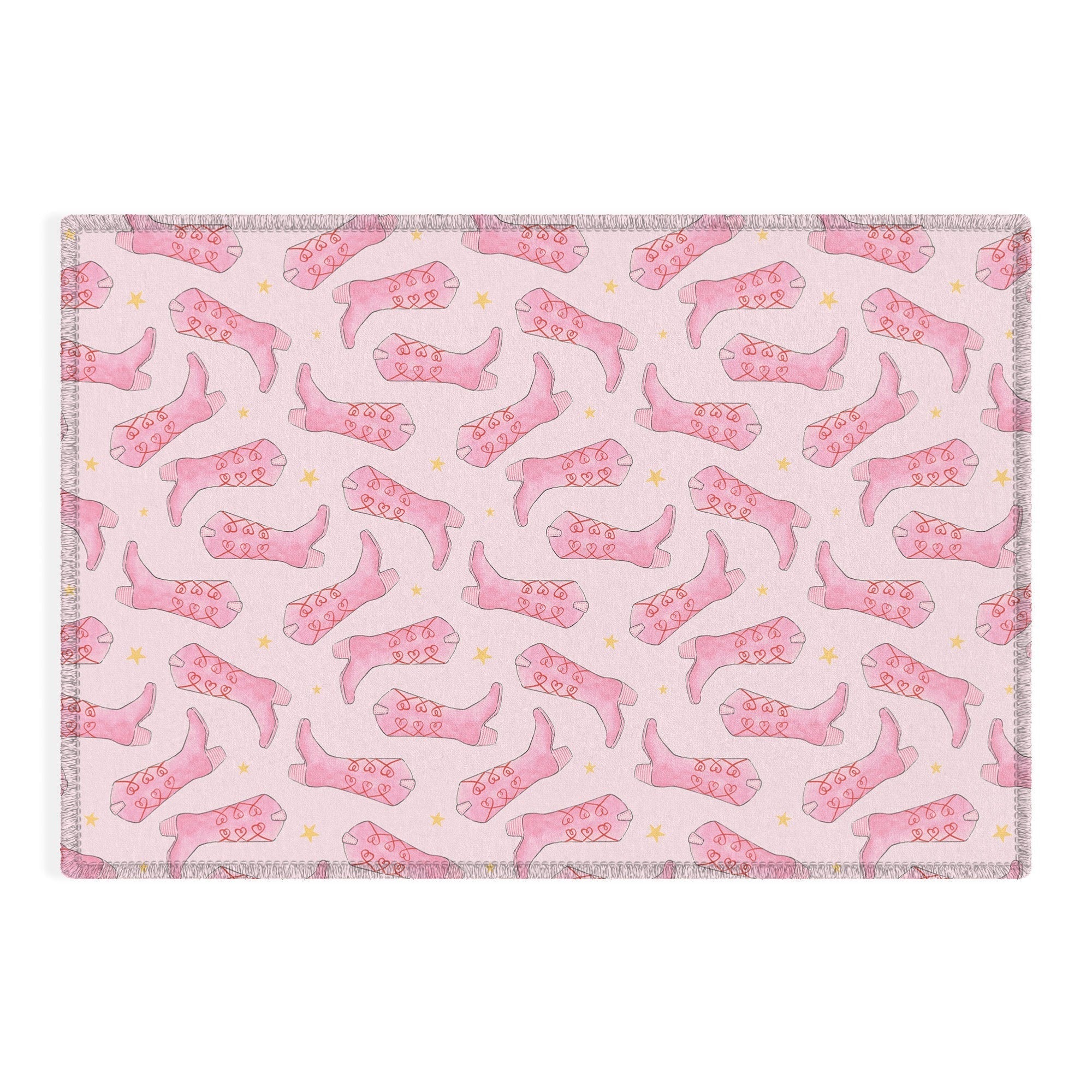 Love_Ryming Stars and Boots Outdoor Rug