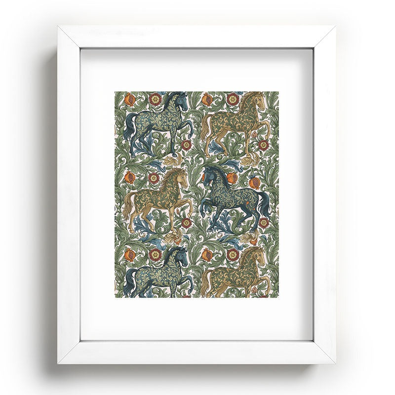 Marta Barragan Camarasa Renaissance Horse Garden Recessed Framing Rectangle