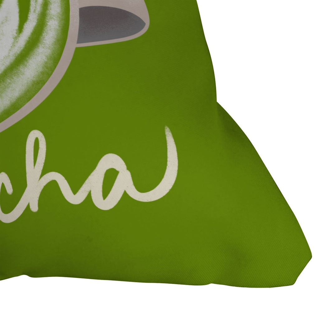 Design by Spark Love You So Matcha Outdoor Throw Pillow