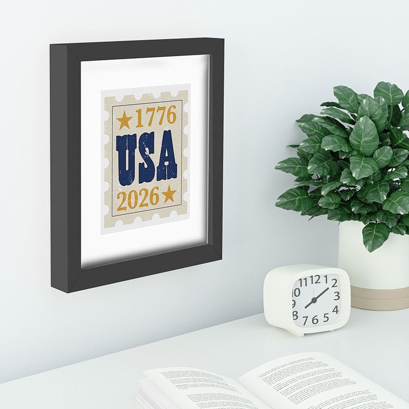 DENY Designs USA Stamp Recessed Framing Rectangle
