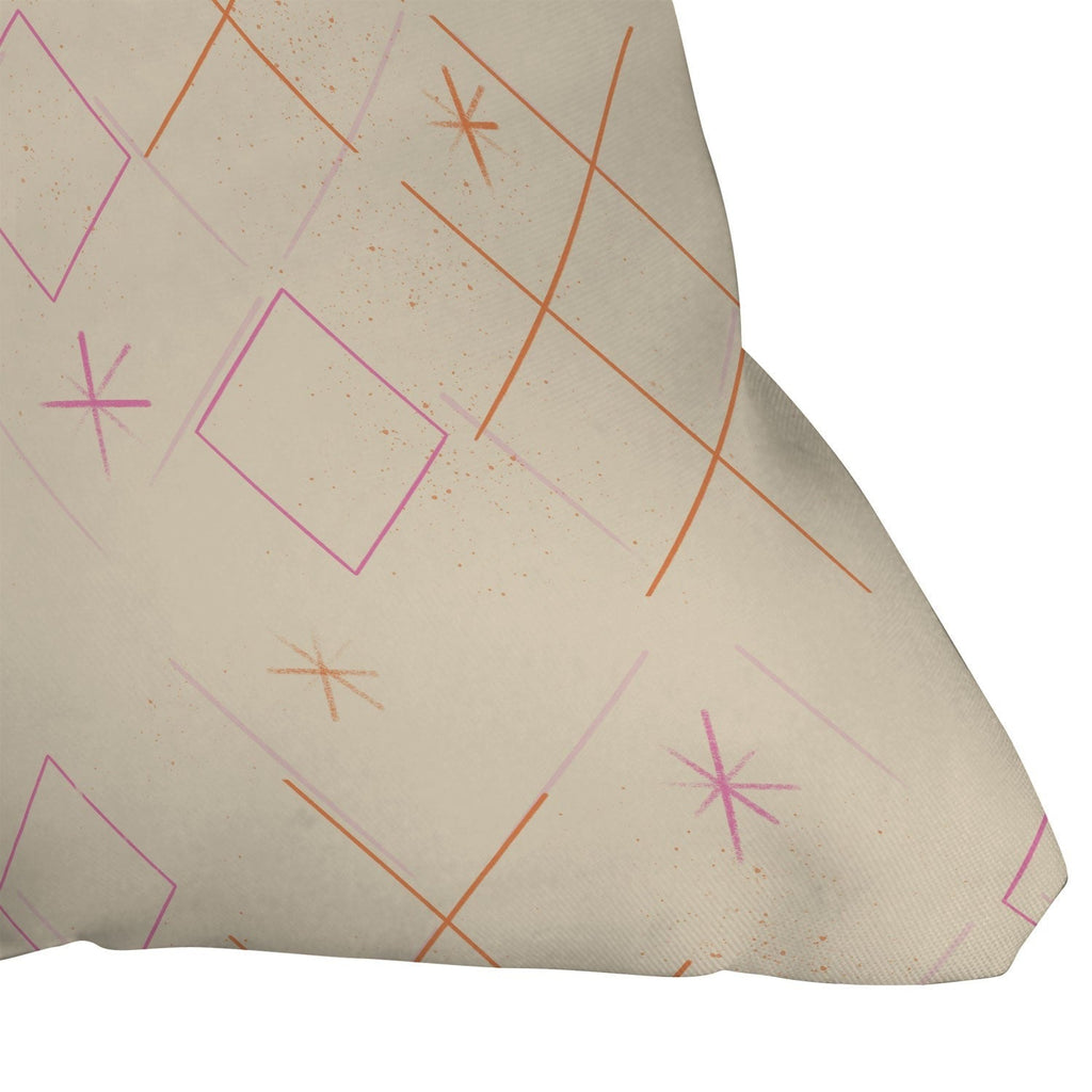 Little Om Starry Web cream Throw Pillow