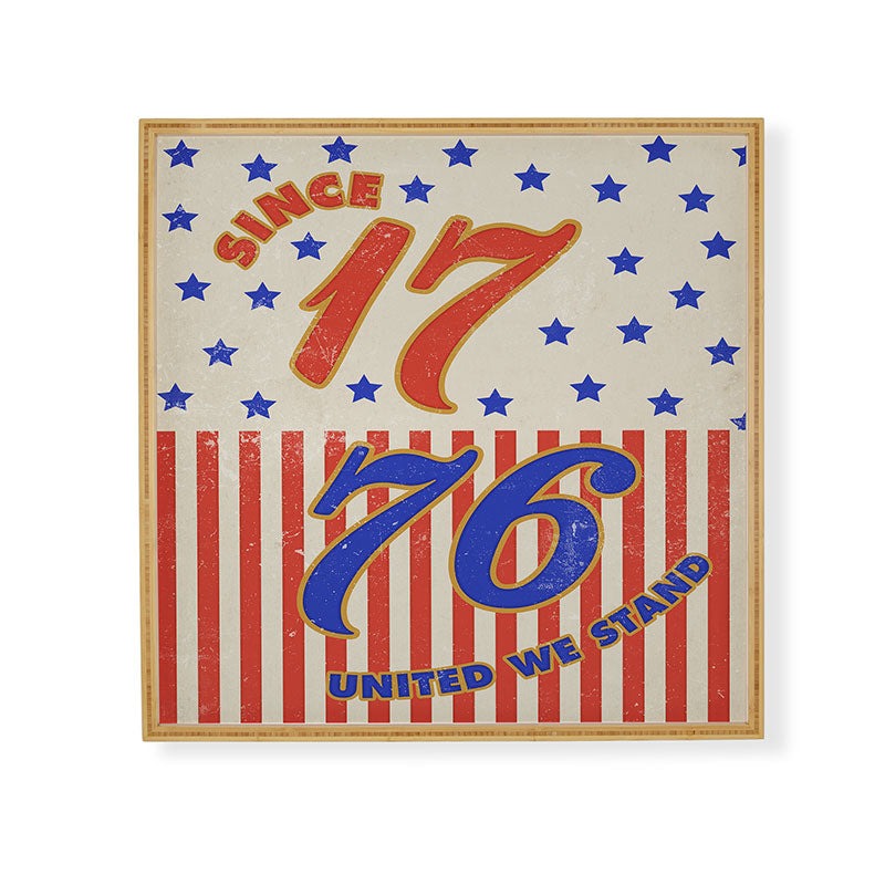 DENY Designs 1776 Stars Framed Wall Art