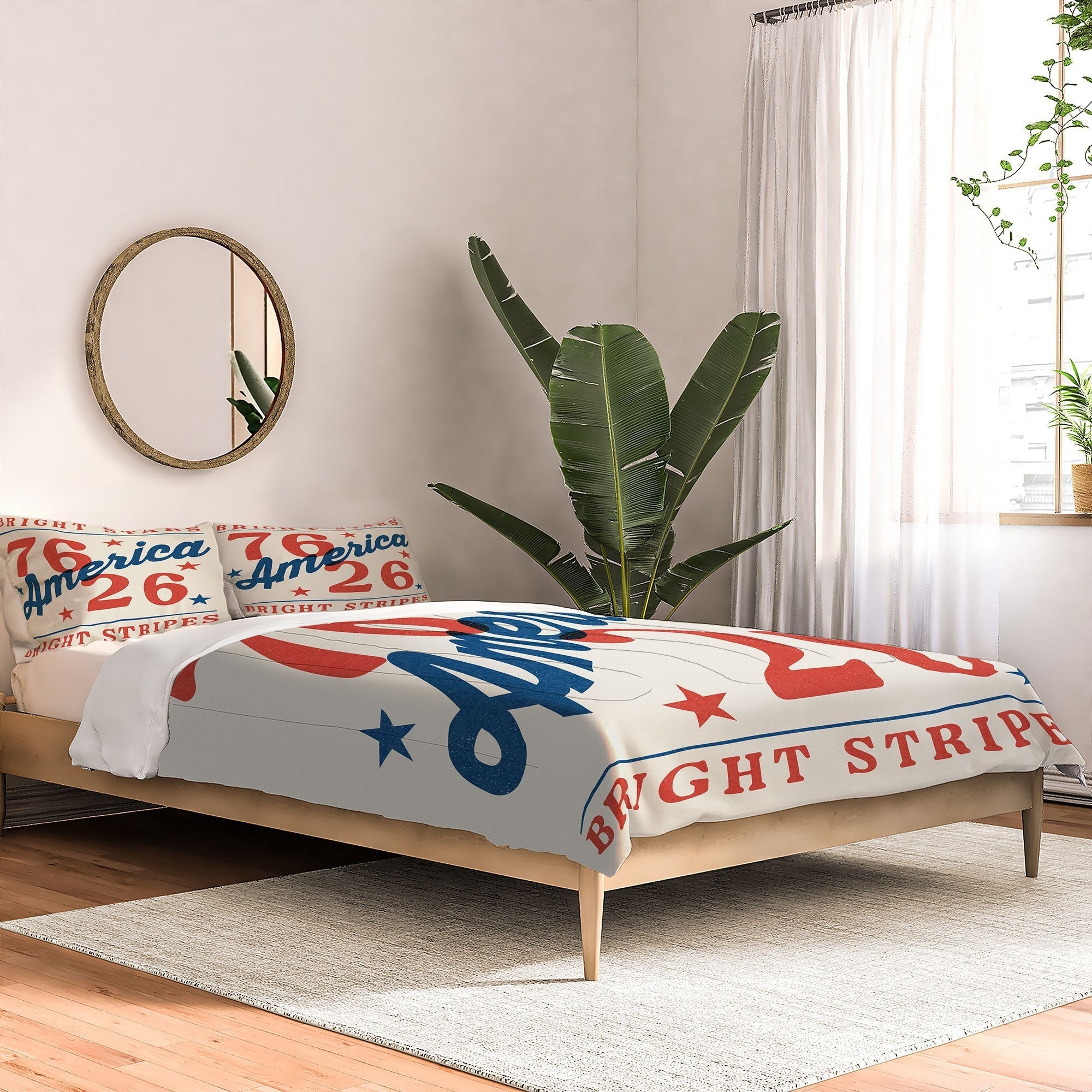 DENY Designs Bright Stars Bright Stripes Comforter