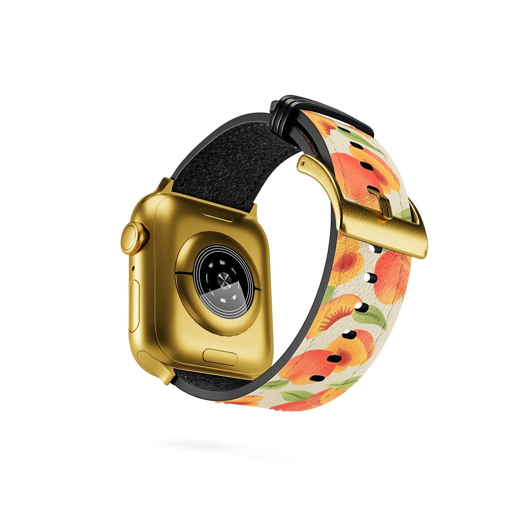 Jessica Molina Peach Pattern Apple Watch Band