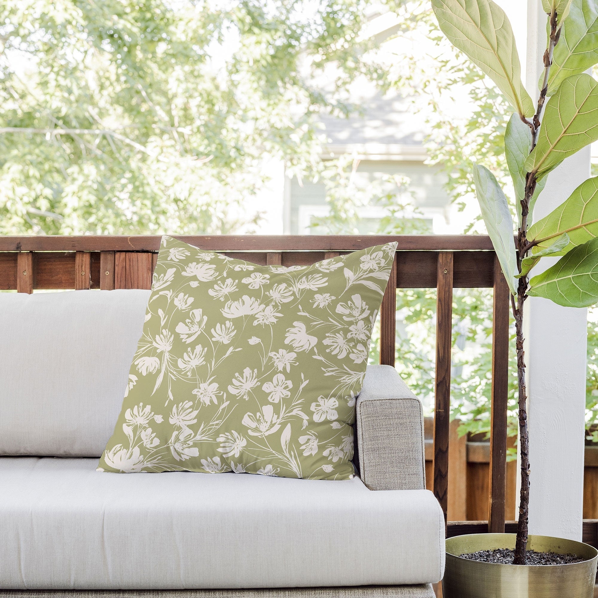 Gabriela Fuente Martine Outdoor Throw Pillow