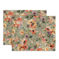 Ninola Design Botanic Retreat Painterly Tropical Flowers Sage Green Placemat