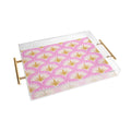 Jennifer Labre Pink Palmetto Acrylic Tray