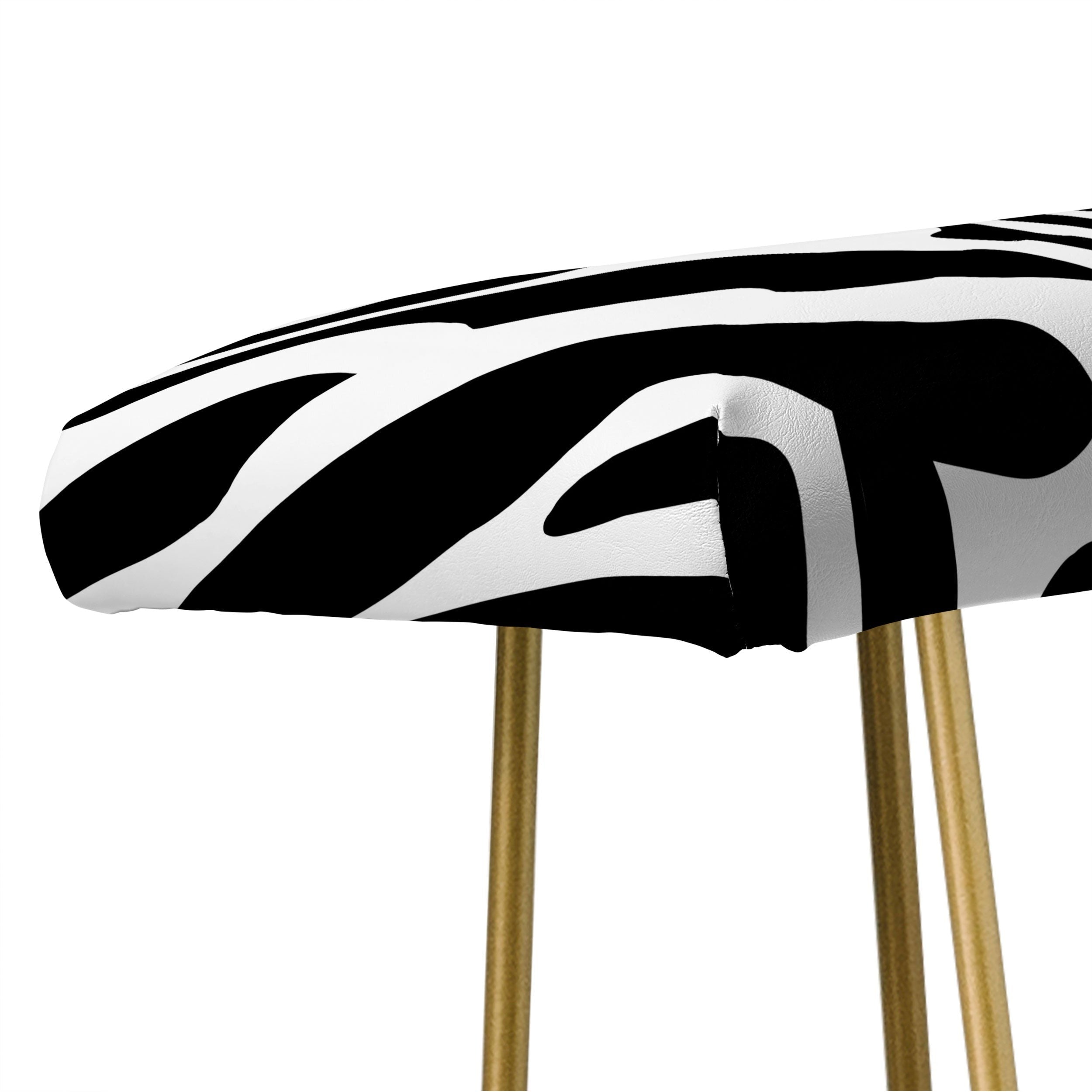 Jennifer Labre Wild Zebra Bench