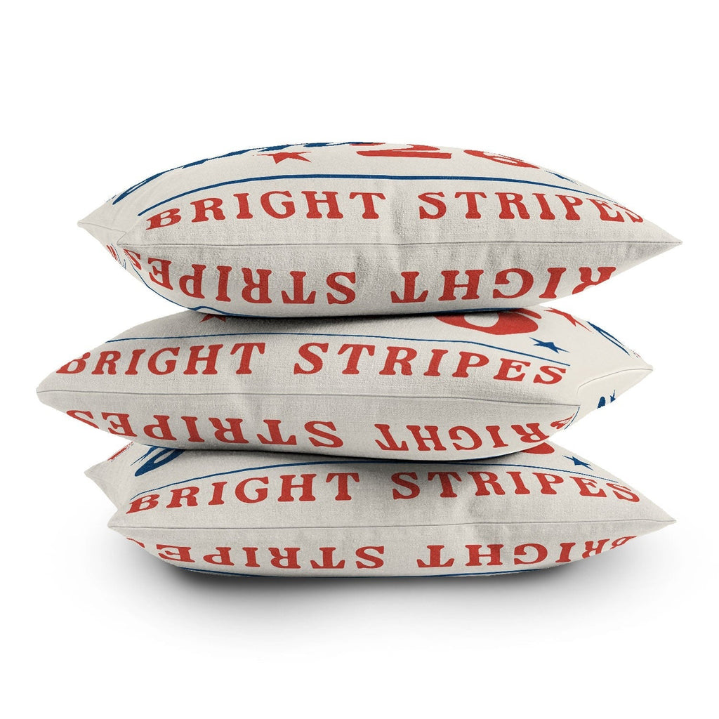 DENY Designs Bright Stars Bright Stripes Outdoor Throw Pillow