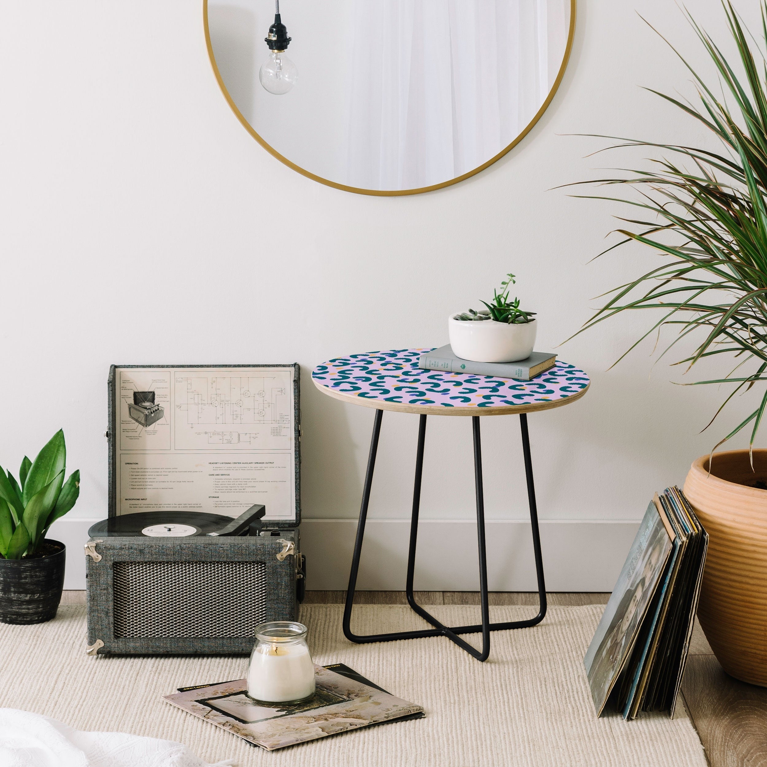 Camilla Foss Pebbles Mix Round Side Table