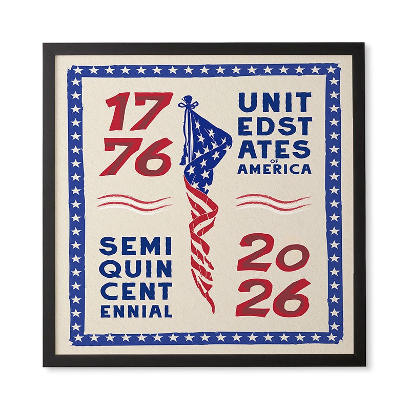 DENY Designs Retro 76 26 Framed Wall Art
