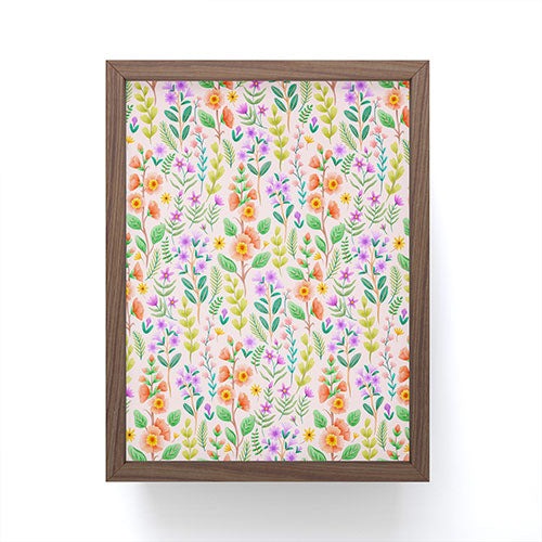 Pimlada Phuapradit Ditsy Spring Floral Framed Mini Art Print