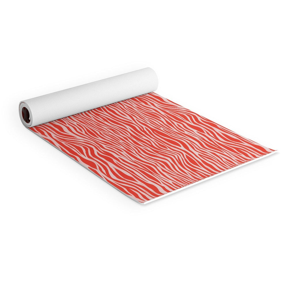 Avenie BR Red Zebra Stripe Yoga Mat