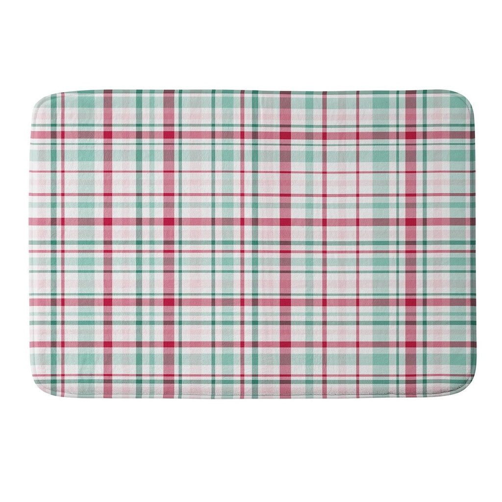 Lisa Argyropoulos Merry Vintage Plaid Memory Foam Bath Mat