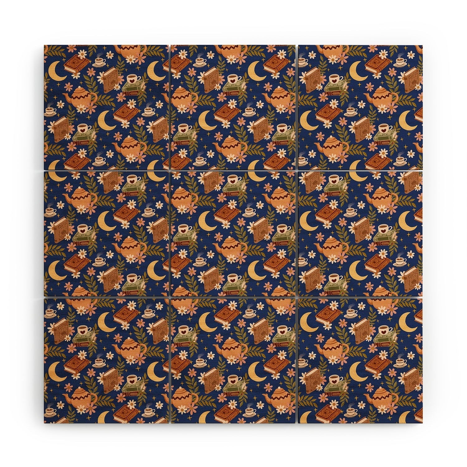 Avenie Moonlit Reading Nook II Wood Wall Mural