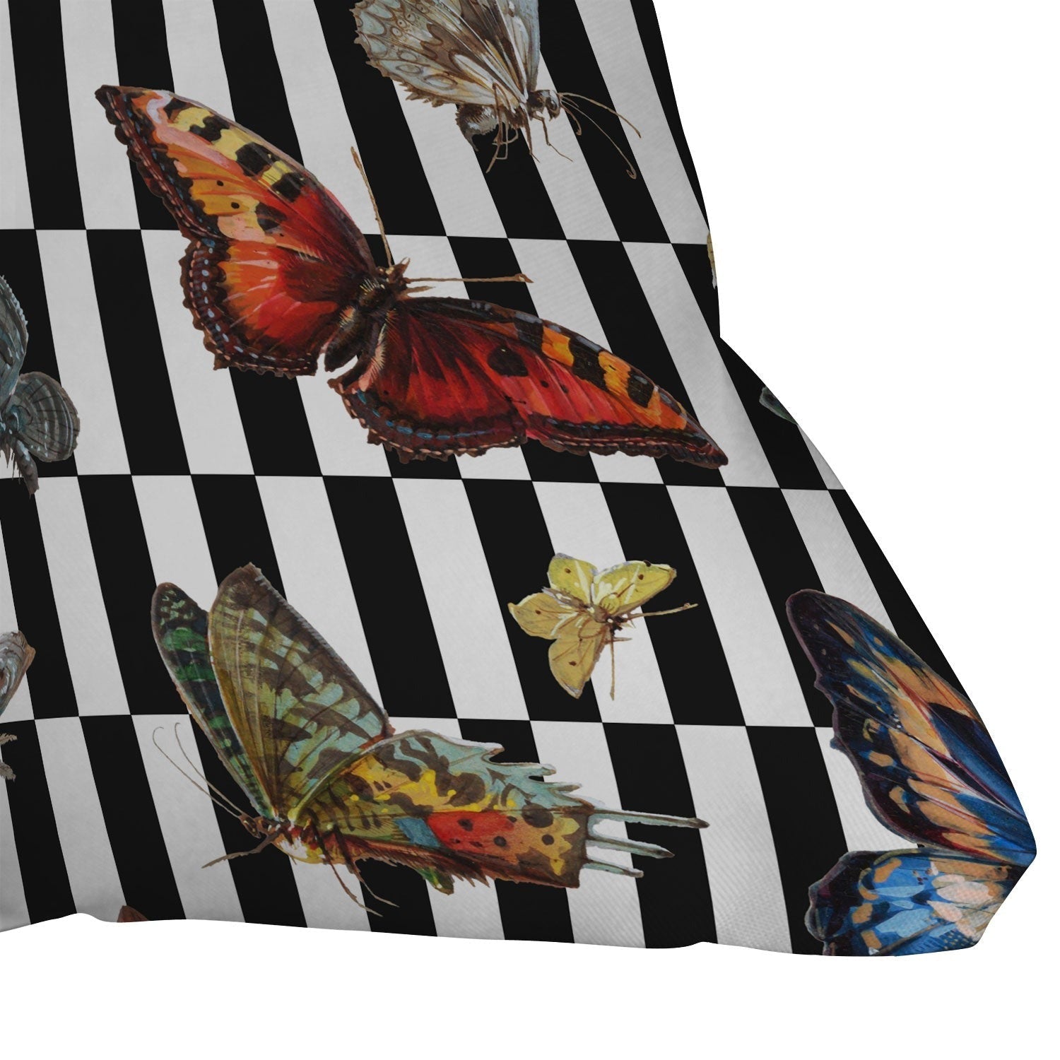 kikasworkshop Butterfly Ballet Outdoor Throw Pillow