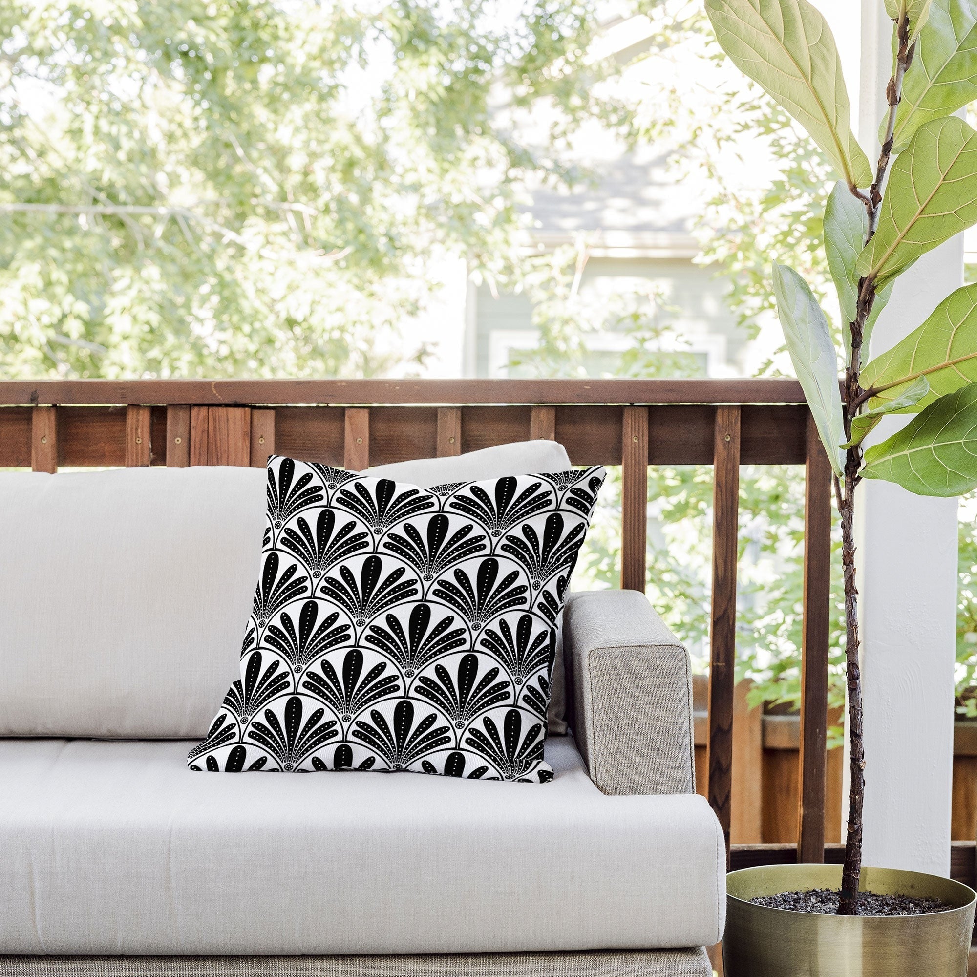 Jennifer Labre Hollywood Glam Outdoor Throw Pillow