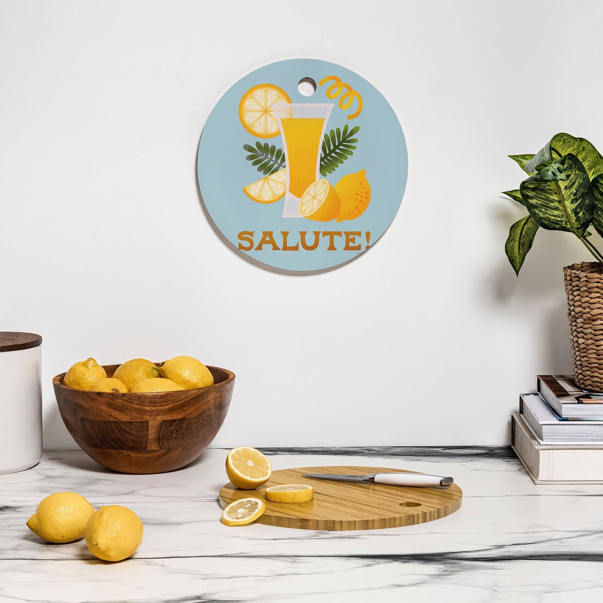 Jessica Molina Limoncello Cocktail Cutting Board Round