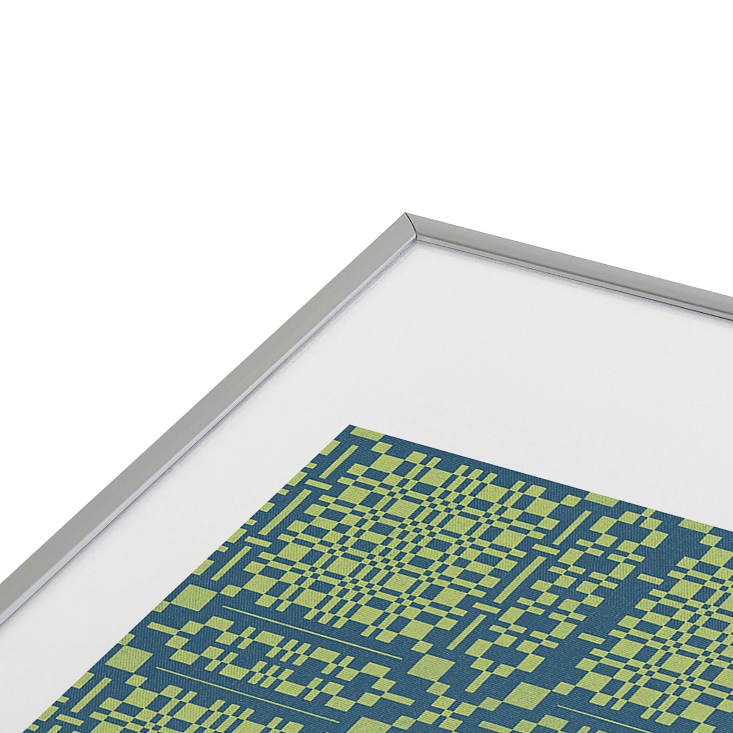 Marta Barragan Camarasa Nostalgic Grid Design Metal Framed Art Print