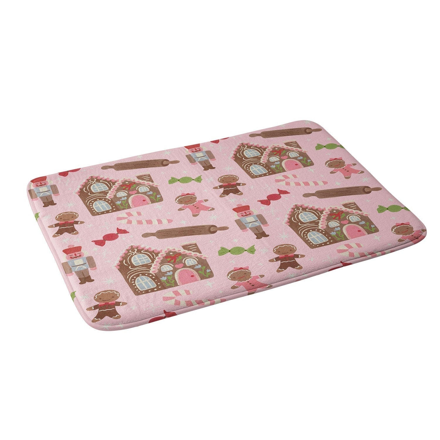carriecantwell Sweet Christmas Holidays Memory Foam Bath Mat