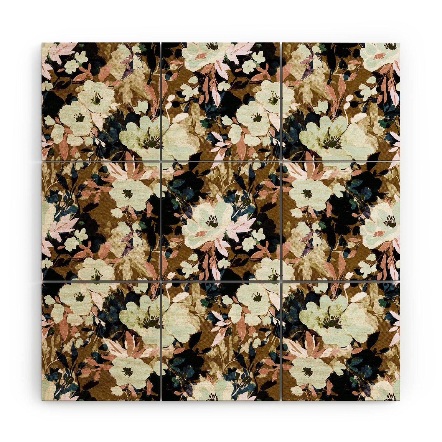 Marta Barragan Camarasa Romantic Floral Fusion Wood Wall Mural
