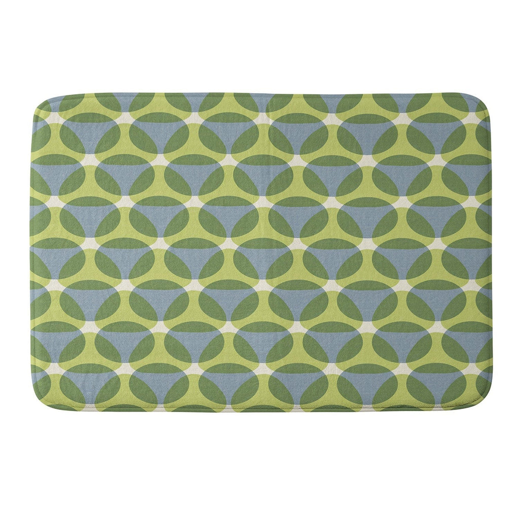 Marta Barragan Camarasa Stylish Retro Circle Memory Foam Bath Mat