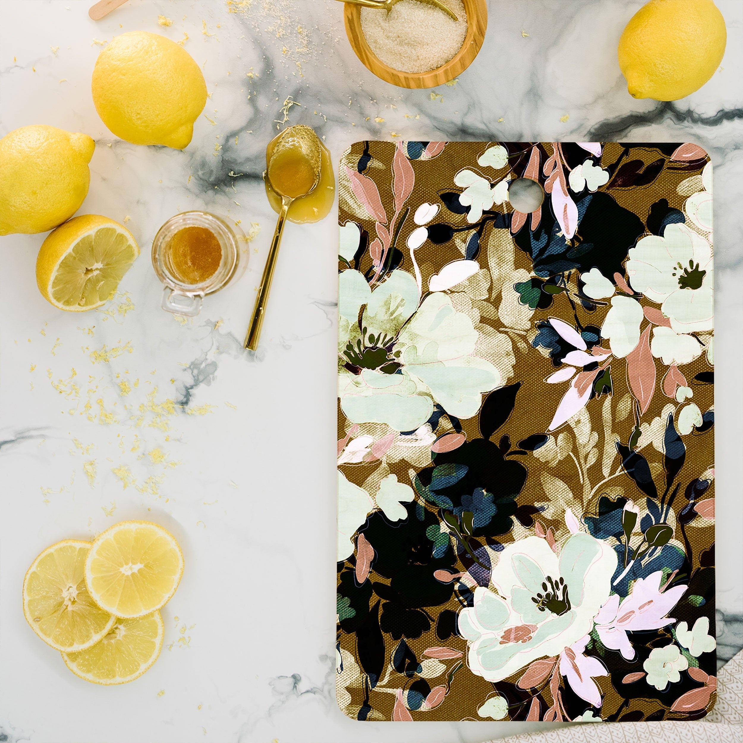 Marta Barragan Camarasa Romantic Floral Fusion Cutting Board Rectangle