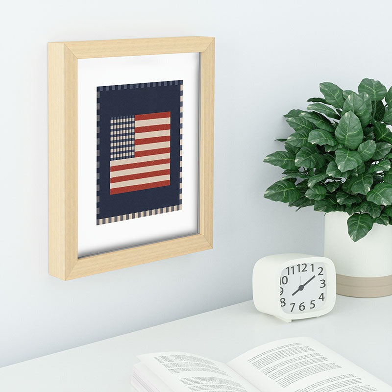 DENY Designs Gingham Flag Recessed Framing Rectangle