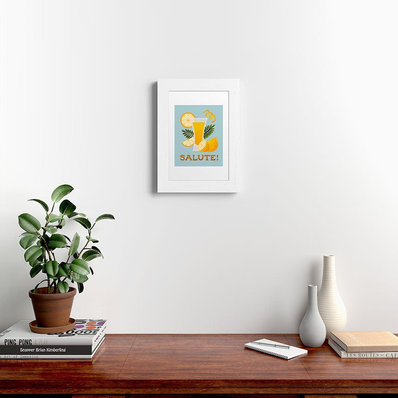 Jessica Molina Limoncello Cocktail Framed Art Print