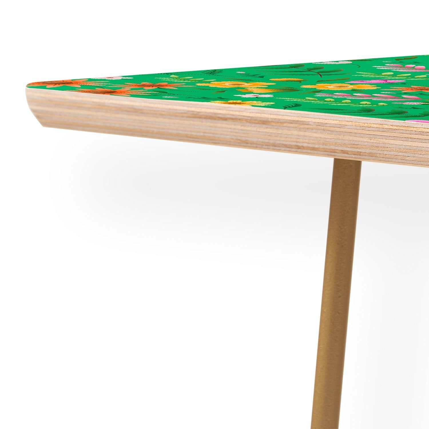Pimlada Phuapradit Ditsy Spring Floral Green Coffee Table