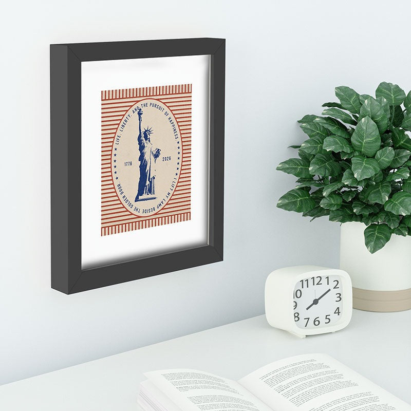 DENY Designs Life Liberty Recessed Framing Rectangle